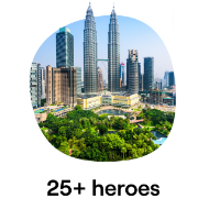An image showing the Kuala Lumpur skyline with the iconic Petronas Towers in the background and lush greenery in the foreground An image showing the Kuala Lumpur skyline with the iconic Petronas Towers in the background and lush greenery in the foreground