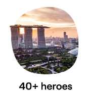 Marina Bay Sands and Gardens by the Bay at sunset, showcasing the iconic skyline and lush greenery of Singapore Marina Bay Sands and Gardens by the Bay at sunset, showcasing the iconic skyline and lush greenery of Singapore