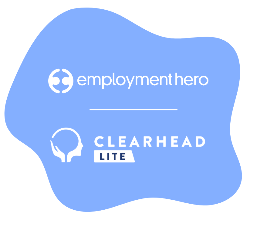 Employment hero and Clearhead logo.