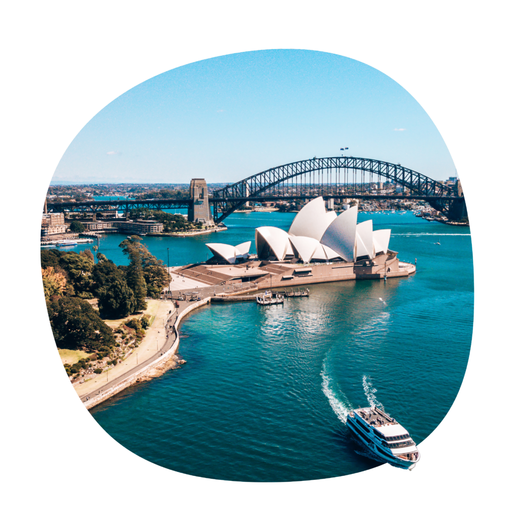 The Sydney Opera House.