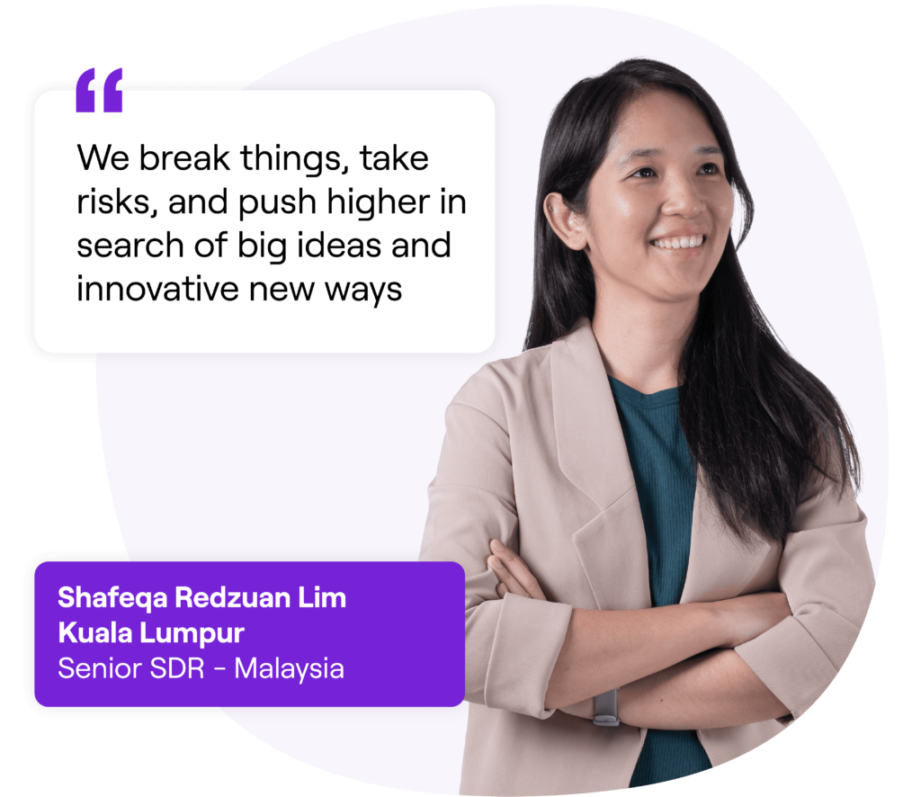 Image of Shafeqa Redzuan Lim, Senior SDR from Kuala Lumpur